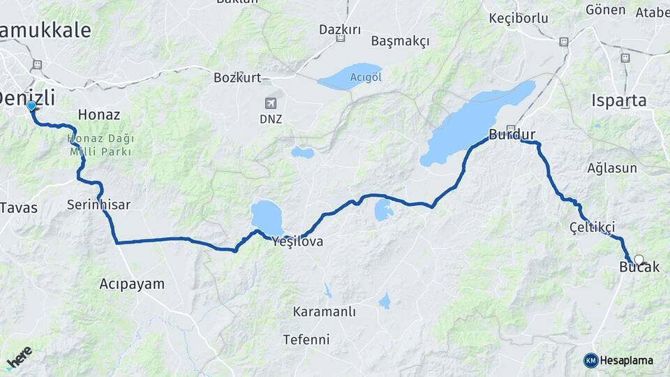 İncilipınar Bucak Arası Kaç Km - Yol Tarifi