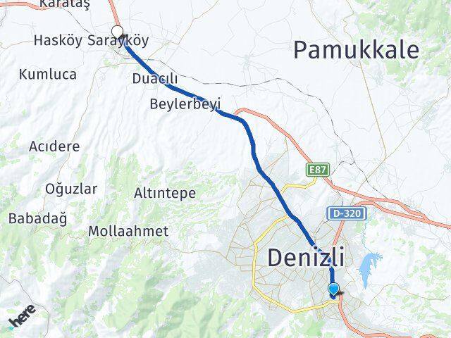 İncilipınar Sarayköy Arası Kaç Km - Yol Tarifi