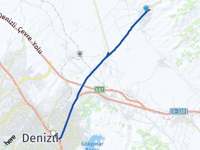 Irlıganlı Denizli Otogarı Arası Kaç Km - Yol Tarifi