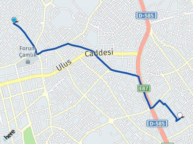 Mehmetçik Asmalıevler Arası Kaç Km - Yol Tarifi