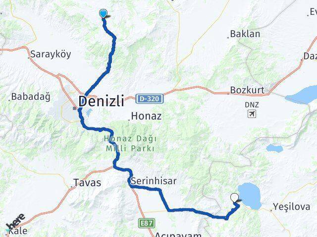 Uzunpınar Salda Arası Kaç Km - Yol Tarifi