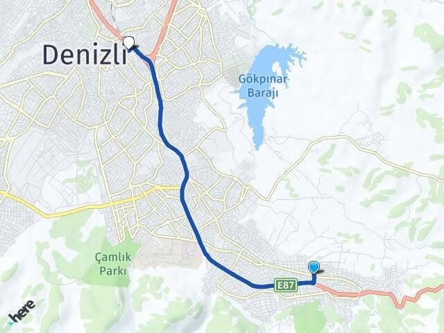 Zümrüt Denizli Otogarı Arası Kaç Km - Yol Tarifi