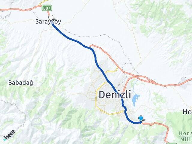 Zümrüt Sarayköy Otogarı Arası Kaç Km - Yol Tarifi