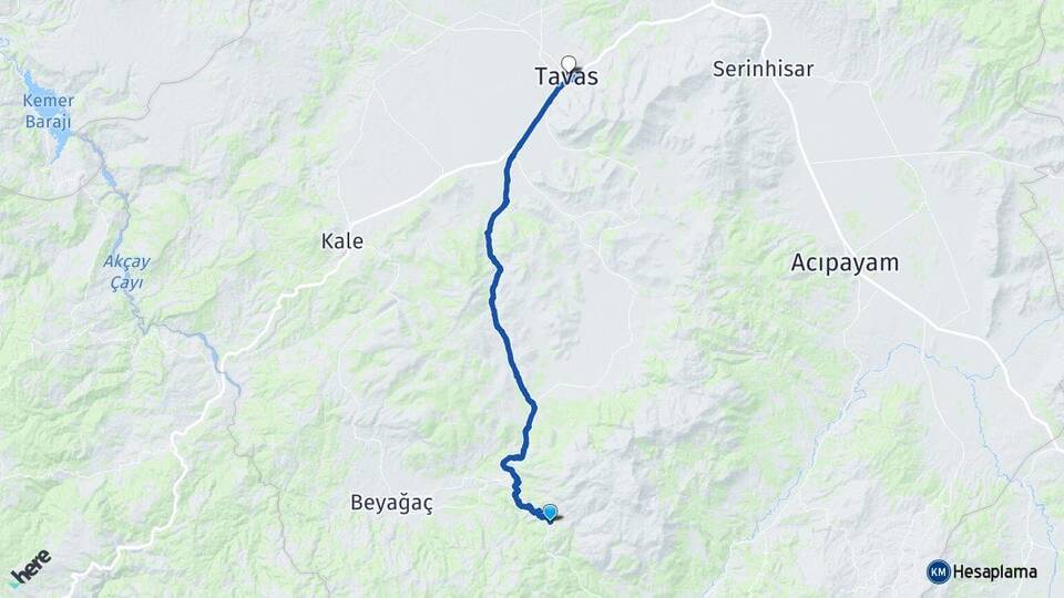 Alpa Tavas Arası Kaç Km - Yol Tarifi