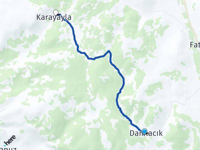 Damlacık Kale Arası Kaç Km - Yol Tarifi