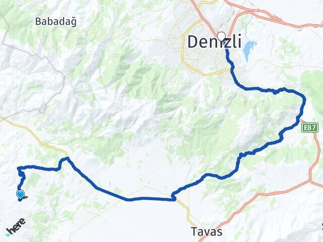 Denizoluğu Denizli Otogarı Arası Kaç Km - Yol Tarifi