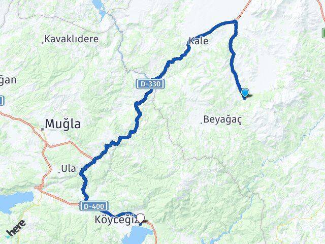 Derinkuyu Köyceğiz Arası Kaç Km - Yol Tarifi