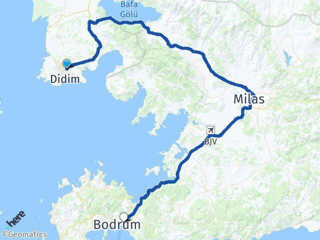 Didim Otogarı Bodrum Otogarı Arası Kaç Km - Yol Tarifi