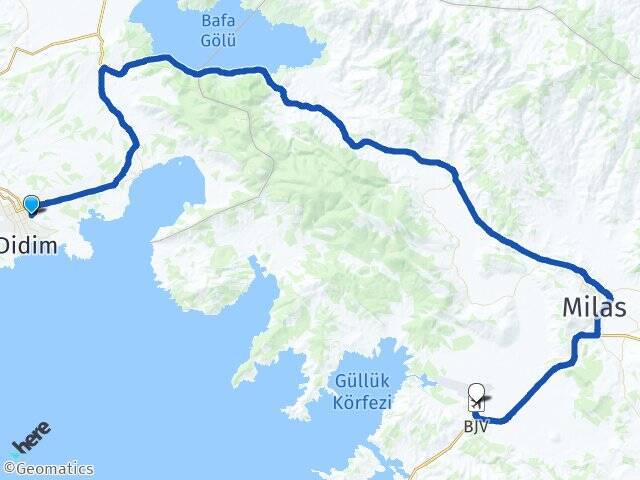 Didim Otogarı Milas Bodrum Havalimanı Arası Kaç Km - Yol Tarifi
