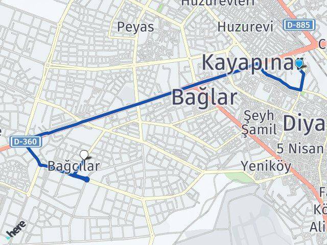 Selahattin Eyyubi Bağcılar Arası Kaç Km - Yol Tarifi