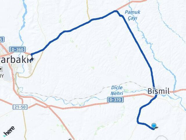Meydanlık Dicle Üniversitesi Arası Kaç Km - Yol Tarifi