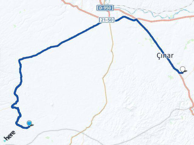 Harabe Çınar Arası Kaç Km - Yol Tarifi