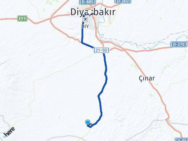 Muratcık Diyarbakır Havalimanı Arası Kaç Km - Yol Tarifi