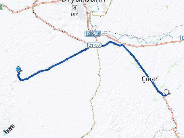Sevindik Çınar Arası Kaç Km - Yol Tarifi