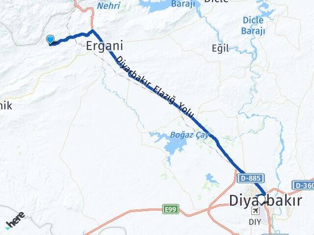 Armutova Diyarbakır Havalimanı Arası Kaç Km - Yol Tarifi