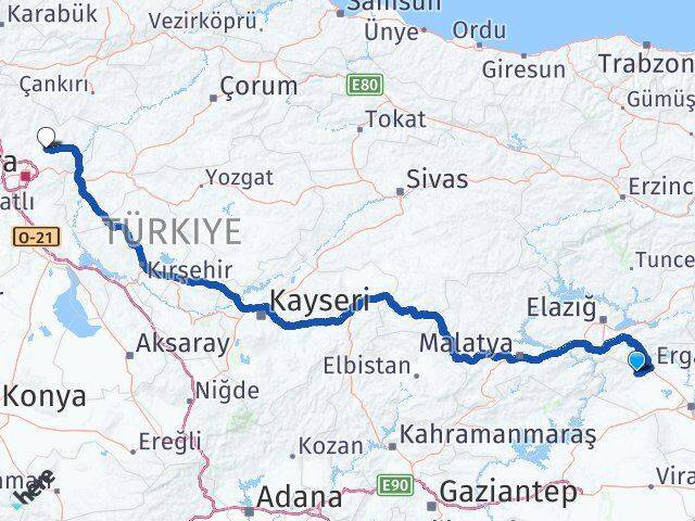 Dağarası Akyurt Arası Kaç Km - Yol Tarifi