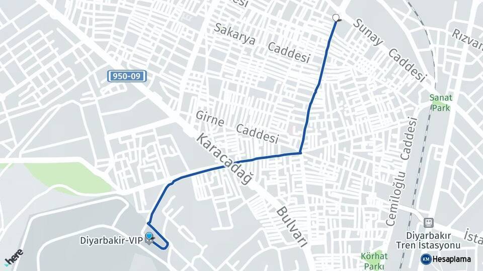 Diyarbakır Havalimanı Diyarbakır Arası Kaç Km - Yol Tarifi