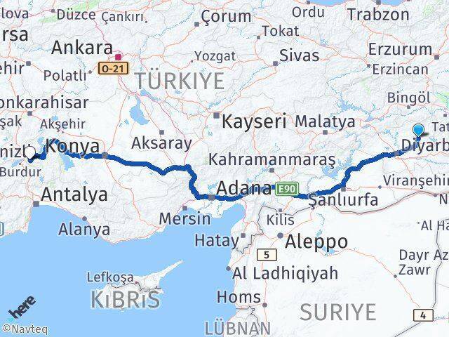 Hazro Isparta Arası Kaç Km - Yol Tarifi