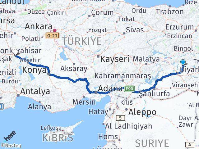 Kocaköy Afyonkarahisar Arası Kaç Km - Yol Tarifi