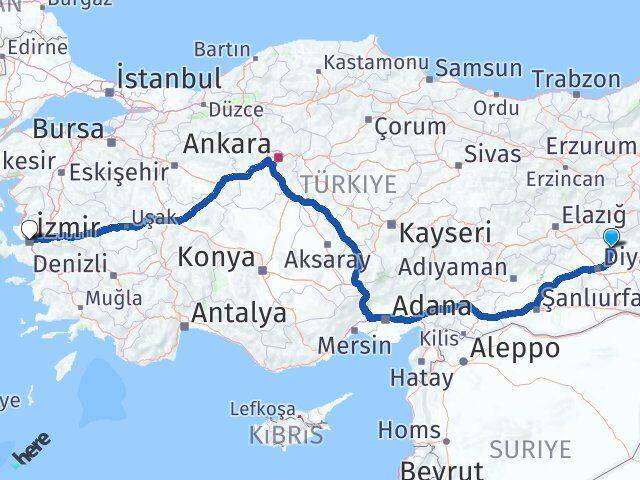 Kocaköy İzmir Arası Kaç Km - Yol Tarifi