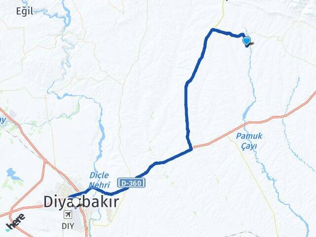 Suçıktı Diyarbakır Havalimanı Arası Kaç Km - Yol Tarifi