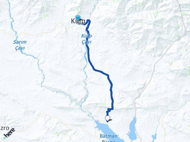 Diyarbakır Kulp Yayık Kulp Arası Kaç Km - Yol Haritası