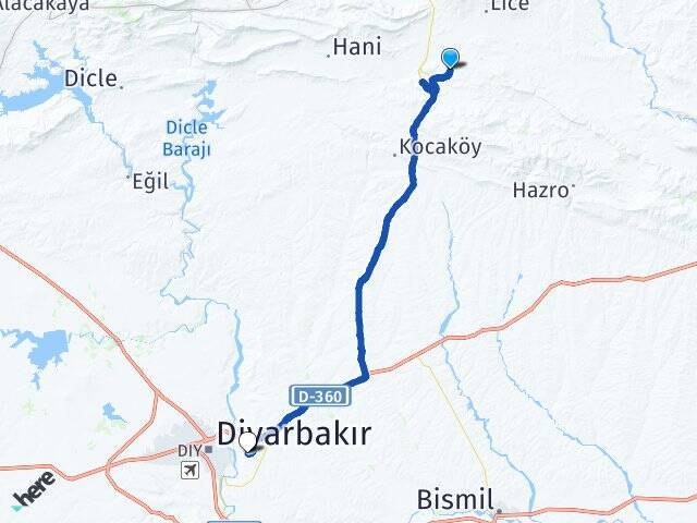 Arıklı Dicle Üniversitesi Arası Kaç Km - Yol Tarifi