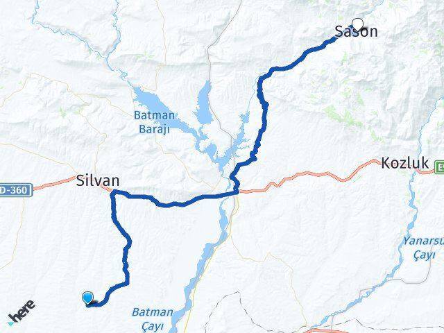 Akçayır Sason Arası Kaç Km - Yol Tarifi