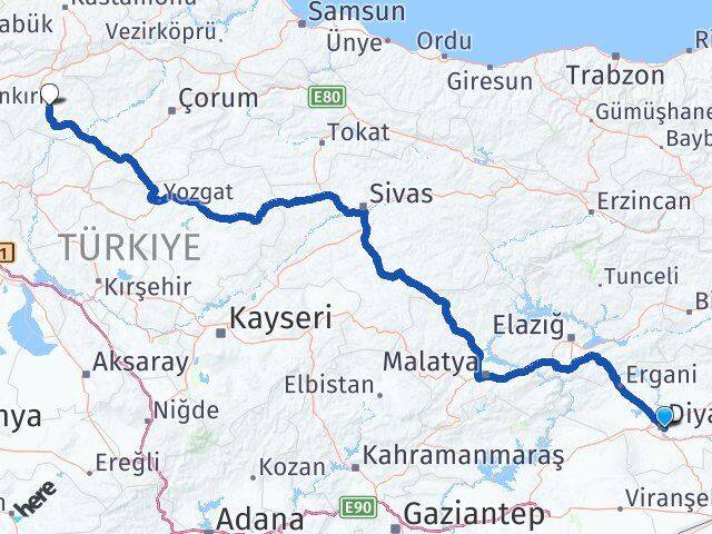 Sur Çankırı Arası Kaç Km - Yol Tarifi
