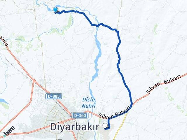 Hantepe Dicle Üniversitesi Arası Kaç Km - Yol Tarifi