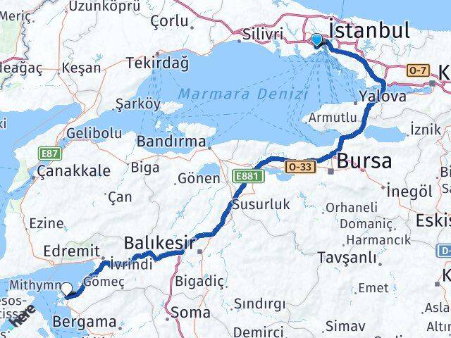 Doubletree By Hilton Istanbul Topkapi Ayvalık Arası Kaç Km - Yol Tarifi
