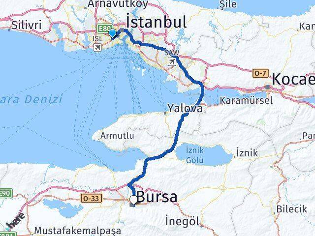 Doubletree By Hilton Istanbul Topkapi Bursa Arası Kaç Km - Yol Tarifi
