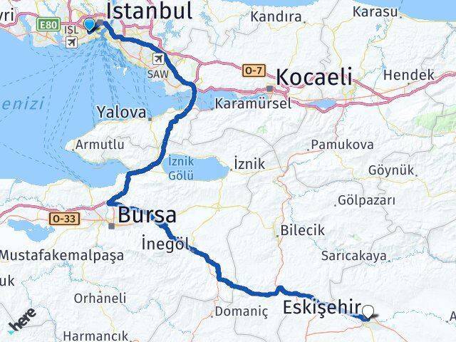 Doubletree By Hilton Istanbul Topkapi Eskişehir Arası Kaç Km - Yol Tarifi