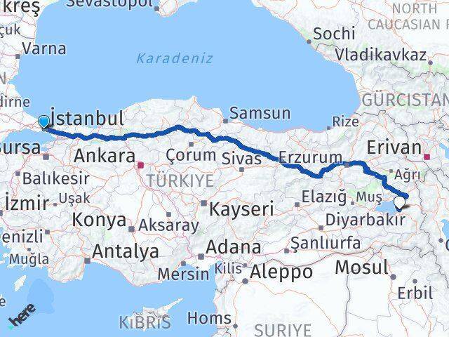 Doubletree By Hilton Istanbul Topkapi Van Arası Kaç Km - Yol Tarifi