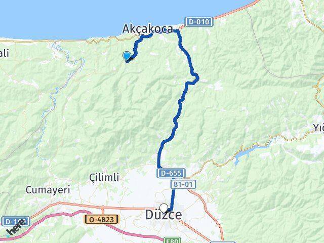 Arabacı Düzce Arası Kaç Km - Yol Tarifi