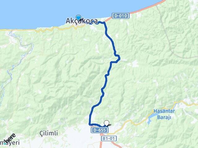 Cumhuriyet Düzce Üniversitesi Arası Kaç Km - Yol Tarifi