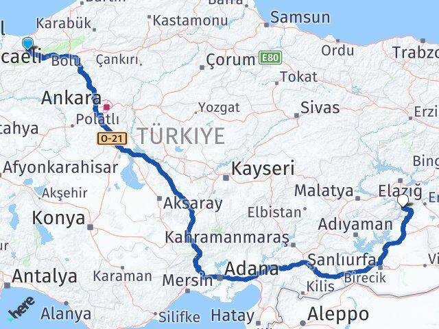 Düzce Çüngüş Diyarbakır Arası Kaç Km - Yol Haritası