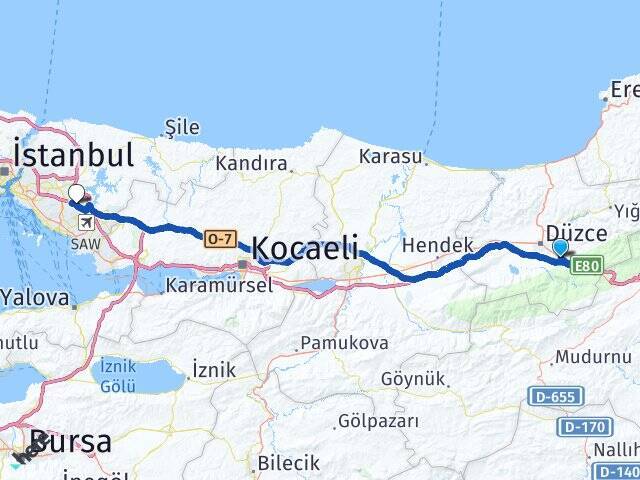 Doğanlı Sultanbeyli Arası Kaç Km - Yol Tarifi