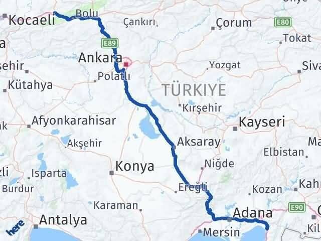 Düzce Dörtyol Hatay Arası Kaç Km - Yol Haritası