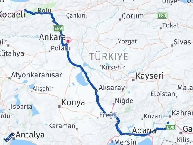 Düzce Türkoğlu Kahramanmaraş Arası Kaç Km - Yol Haritası