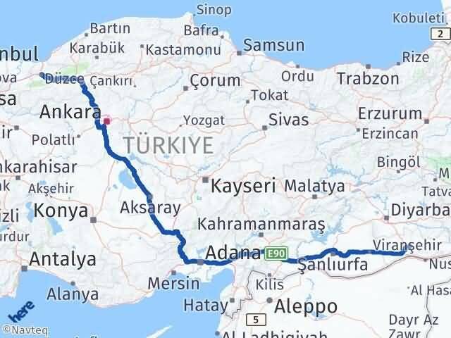 Düzce Yeşilli Mardin Arası Kaç Km - Yol Haritası