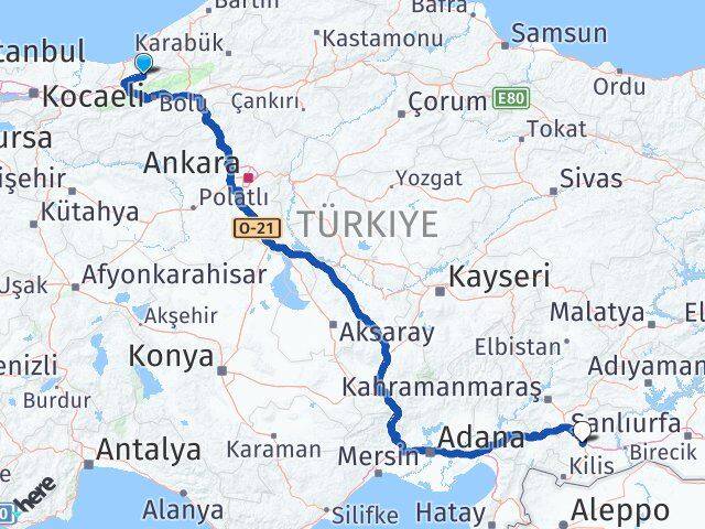 Düzce Yığılca Gaziantep Arası Kaç Km - Yol Haritası