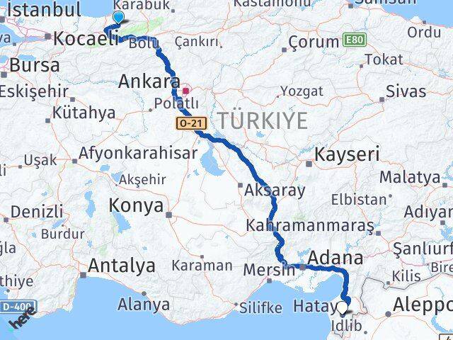 Düzce Yığılca Hatay Arası Kaç Km - Yol Haritası