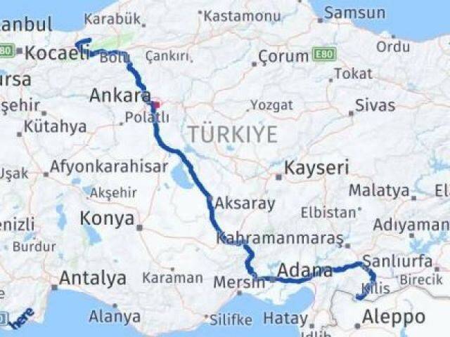 Düzce Yığılca Kilis Arası Kaç Km - Yol Haritası