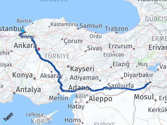 Düzce Yığılca Şırnak Arası Kaç Km - Yol Haritası