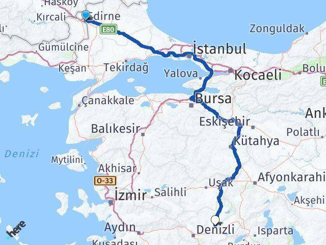 Edirne Baklan Arası Kaç Km - Yol Tarifi