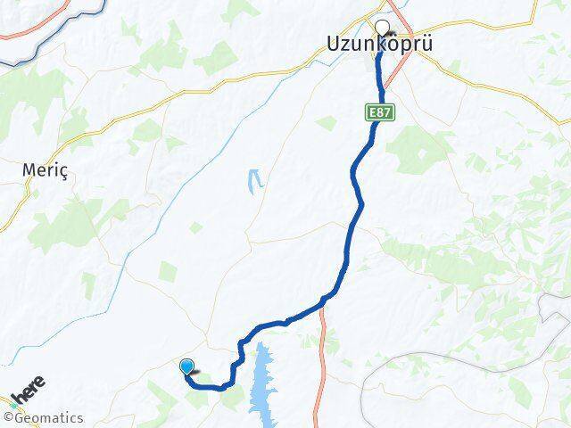 Karaağaç Uzunköprü Arası Kaç Km - Yol Tarifi