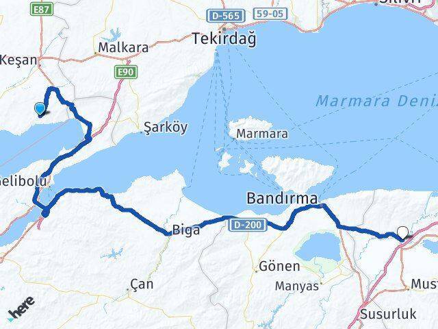Gökçetepe Karacabey Arası Kaç Km - Yol Tarifi