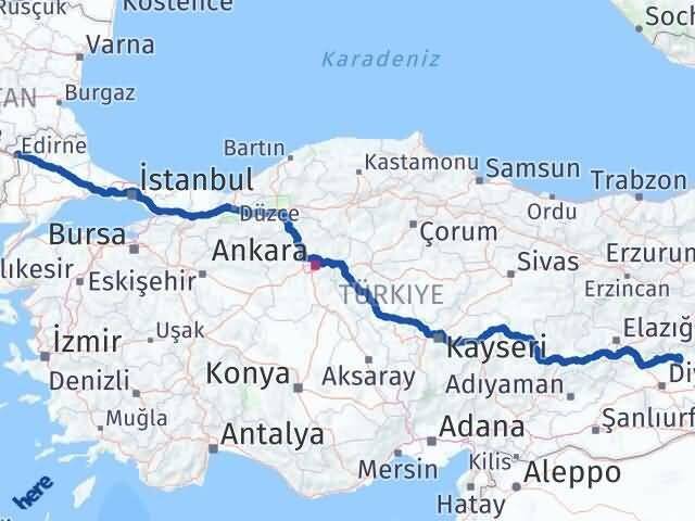 Edirne Kocaköy Arası Kaç Km - Yol Tarifi