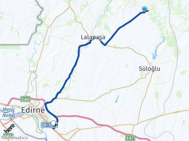 Süleymandanişment Trakya Üniversitesi Arası Kaç Km - Yol Tarifi